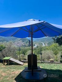Ombrellone da giardino con base