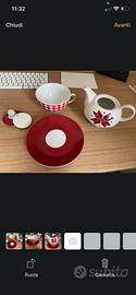 Tset tazza, piattino e teiera