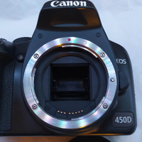 Canon EOS 450D con caricabatterie e batteria Canon