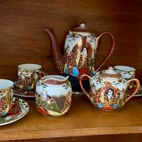 Servizio da Tè Giapponese Satsuma con Litofania