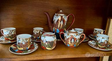 Servizio da Tè Giapponese Satsuma con Litofania