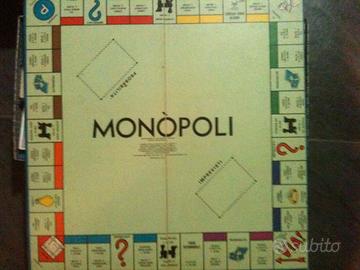 GIOCO MONOPOLI ANNI 70/80 IN LIRE COMPLETO scatola