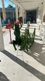 Renna slitta natalizia