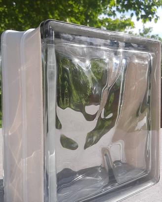 18 Vetromattone grigio effetto nuvola 18×18×9