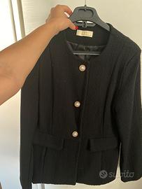 Compelto nero donna giacca e pantaloncino