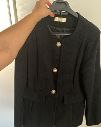 Compelto nero donna giacca e pantaloncino