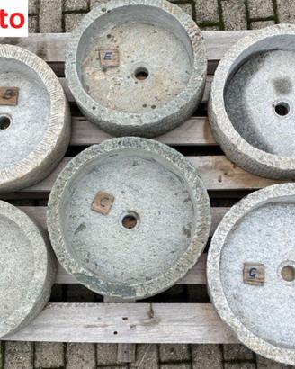 Vasca lavello lavabo rustica in pietra granito