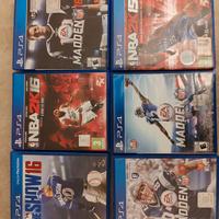 Giochi PS4 nba e nfl