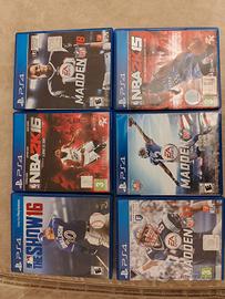 Giochi PS4 nba e nfl