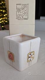 Vaso/Portapenne Ceramica 10x10cm - NUOVO con Box