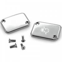 Coppia coperchi pompe freno cromati per Aerox e Ni