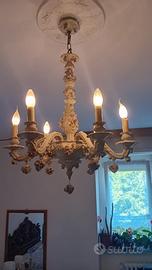 Lampadario in vero capodimonte