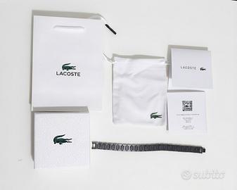 Bracciale lacoste nero nuovo con cartellino