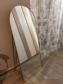 Specchio dorato da terra