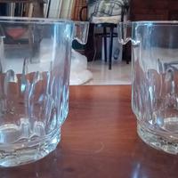 Due eleganti secchi per ghiaccio anni '20 in vetro