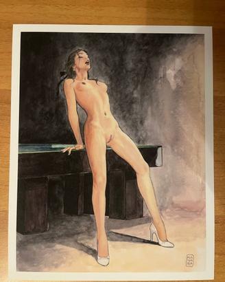Milo Manara – Stampa Il Gioco -  Biliardo Grande