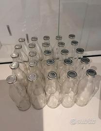 25 bottiglie di vetro da 1l