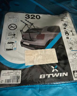 PORTABICI DA PORTELLONE 320 3 BICI B'TWIN - nuovo