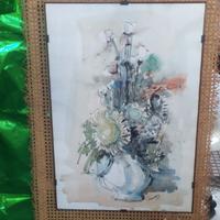 Carena Giovanni-Acquarello Floreale con brocca-'63