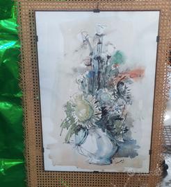Carena Giovanni-Acquarello Floreale con brocca-'63
