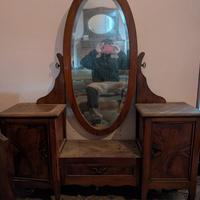 specchio con cassettiera + comodini 