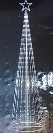 Albero Di Natale 200 cm. Luce Bianca Fredda 355LED