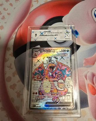Carta Gradata Charizard full art Graad 9