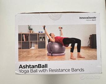 palla da yoga con fasce elastiche