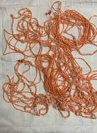 Corallo in fili oer collane