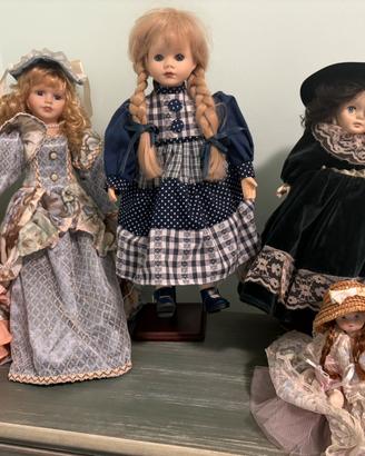 Bambole in ceramica da collezione
