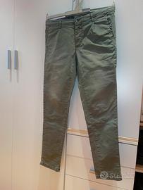 Pantaloni lunghi verde-grigio