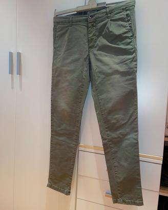 Pantaloni lunghi verde-grigio