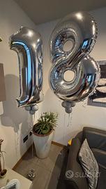 Palloncini 18 gonfiati di elio con pesetto