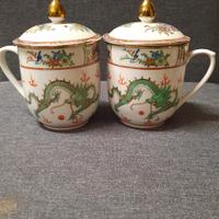 set 2 tazze giapponesi con coperchio 