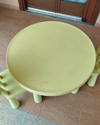 Tavolino più 2 sedie