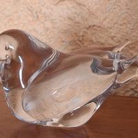 Passerotto in cristallo trasparente az. Marcolin