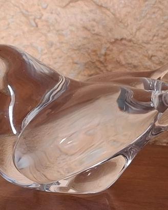 Passerotto in cristallo trasparente az. Marcolin