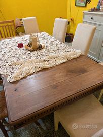 tavolo antico in legno massello 