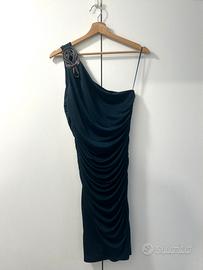 Tubino arricciato monospalla