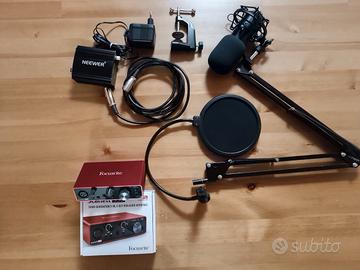 Microfono  e scheda audio Focusrite Scarlet Solo