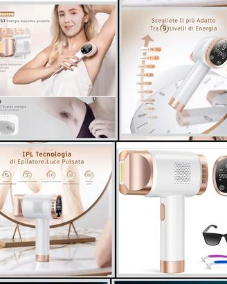Prettivo Epilatore Luce Pulsata, IPL Luce
