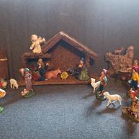 Presepe completo vintage 24 pezzi