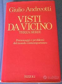 Libro "Visti da vicino" di Giulio Andreotti