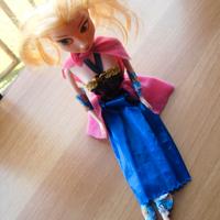 BAMBOLA ALTA CM. 28 CON VESTITO LUNGO E SENZA SCAR