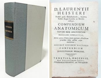 COMPENDIUM ANATOMICUM TOTAM ... 1749