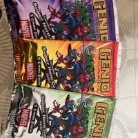 3 bustine carte Marvel genio