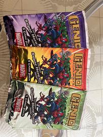3 bustine carte Marvel genio