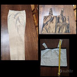 Pantalone in seta taglia 46 e due corsetti
