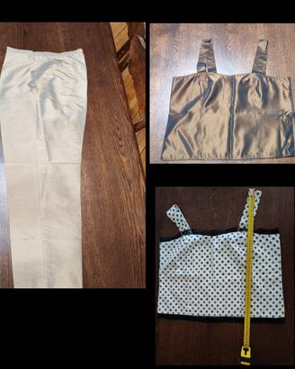 Pantalone in seta taglia 46 e due corsetti