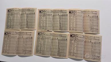 Lotto 6 Schedine SISAL Totocalcio 1947-48 RARE
